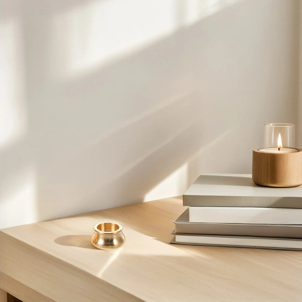 Incense Holder Brass Stick Stand Minimalist Ash Catcher Home