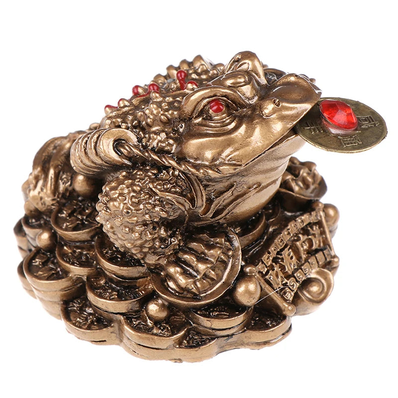 Home Office Decoration Feng Shui Toad Money Lucky Fortune Chinese Frog Zpaxo Style1