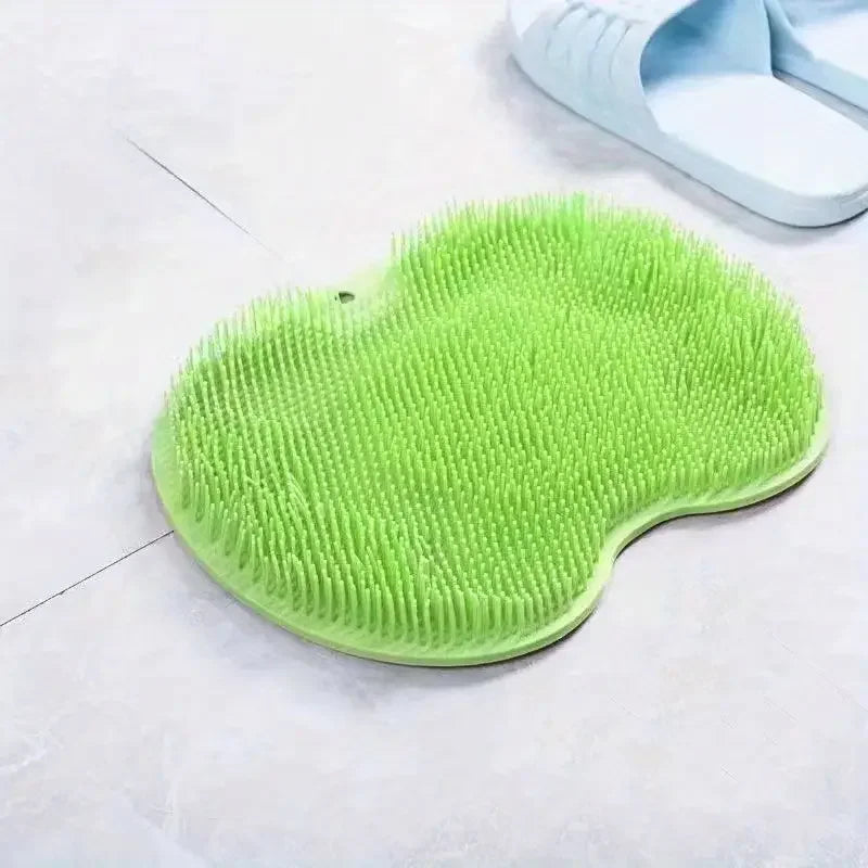 Non-Slip Shower Foot Washing Mat - Clean Bath Exfoliating Mat for Home Spa and Bathroom Plaid Zpaxo 1Pc 1