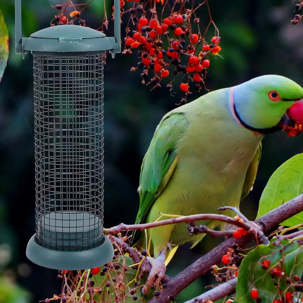 Metal Outdoor Birds Feeder Hanging Garden Bird Feeding Tool Large
