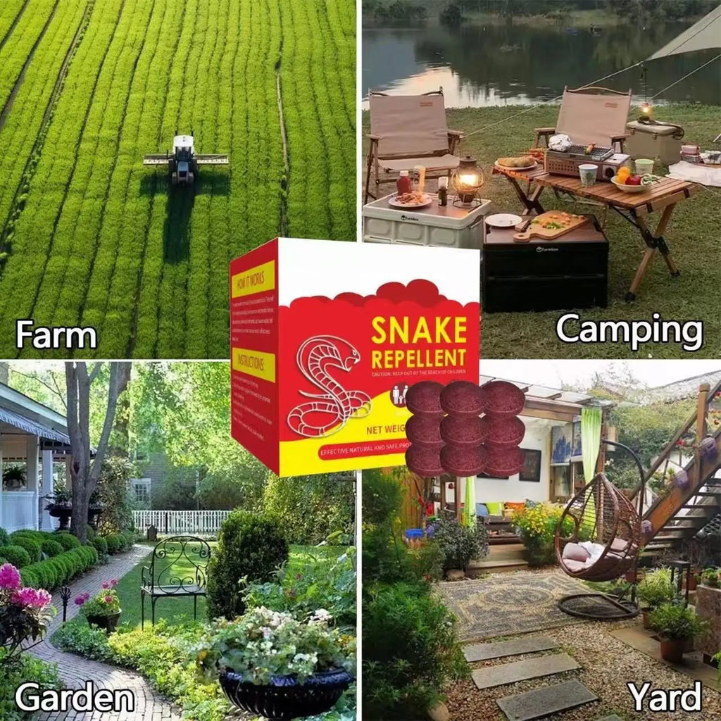 Snake Out Tablets For Outdoors Powerful Long-Lasting Rainproof 12 Piece Yard Get Rid Of Snake Pill For Indoor Outdoor Yard Zpaxo
