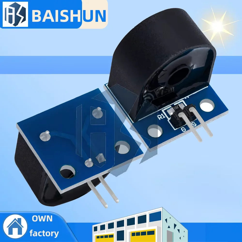 Single-phase 5A AC Current Sensor Module Hall Effect CT Options Zpaxo
