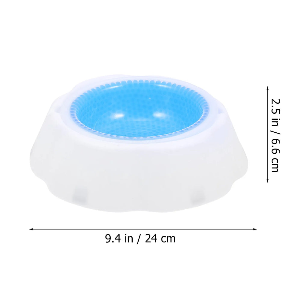 Pet Cooler Bowl Long-lasting PP Material Stable Base Dog Cat Summer