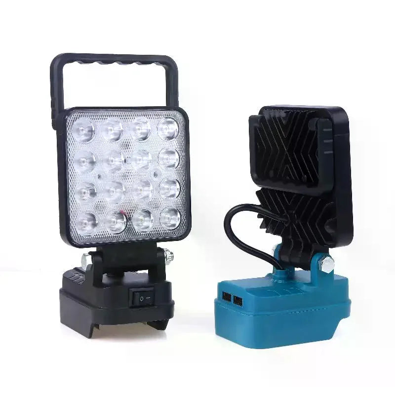 14W Camping Lamp Emergency Lighting With Dual USB Li-ion Battery Lantern Outdoor Flashlight 4 Inch LED Work Light Zpaxo