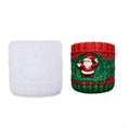 Christmas Embossed Cylinder Silicone Mold Baking Tool Candle Soap