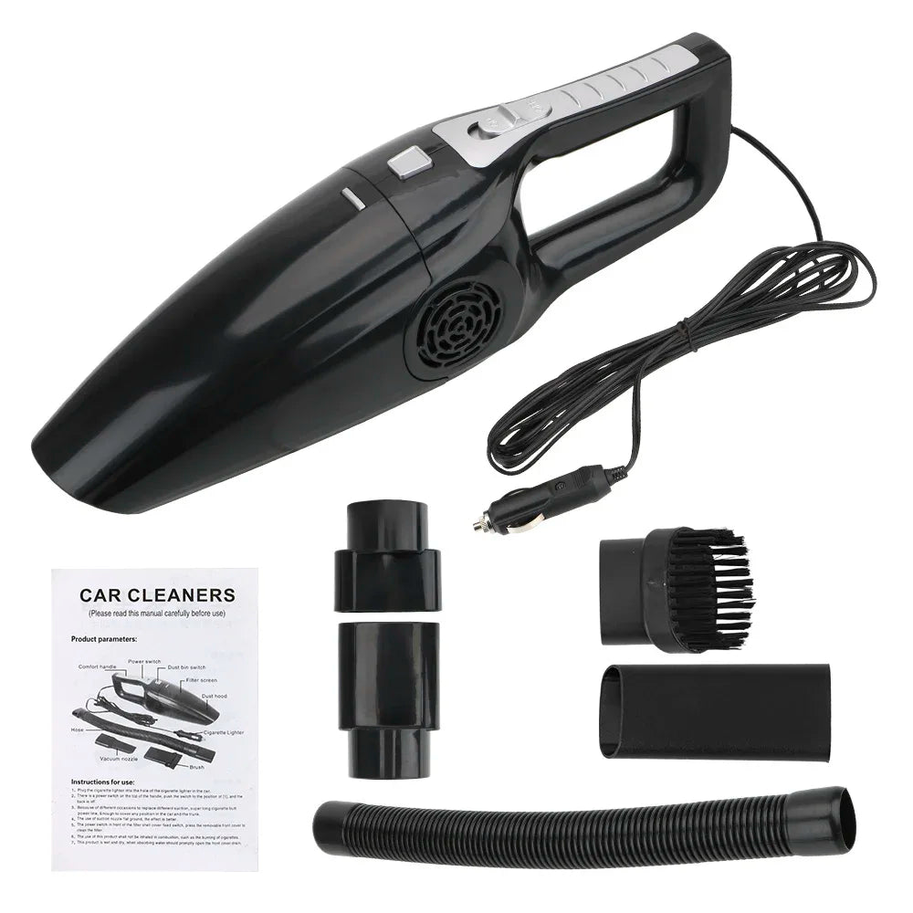 12V 120W Car Vacuum Cleaner Portable Wet And Dry dual-use Vacuum Cleaner Powerful Handheld Mini Vaccum Cleaners High Suction Zpaxo black