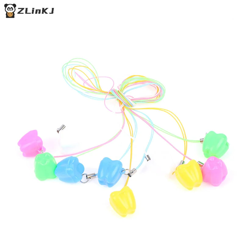 ▶10pcs Colorful Baby Kids Tooth Storage Box Organizer Milk Box Children's Souvenir Save Baby Teeth Keepsake Holder Zpaxo