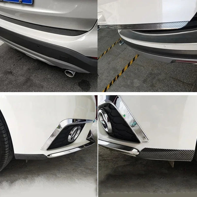 Carbon Fiber Car Door Sill Protector Anti-Scratch Guard Strip