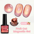 Fruit Cat Magnetic Nail Gel Polish Semi Soak Off Colorful Glass Bead