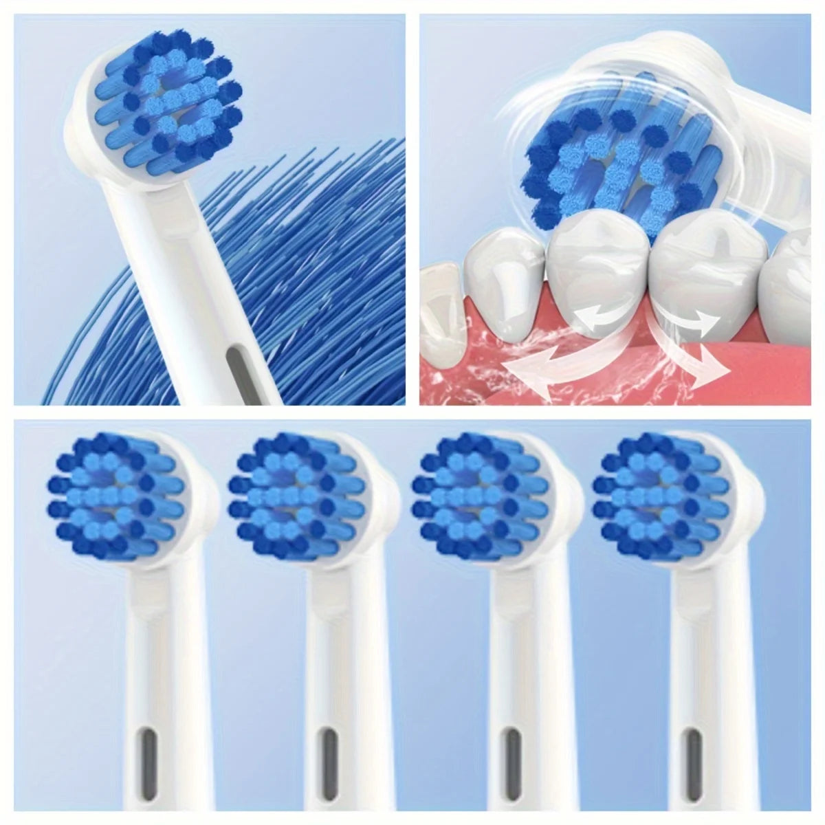4 16 20 Electric Toothbrush Head Oral B Sensitive Replacement Brush Zpaxo
