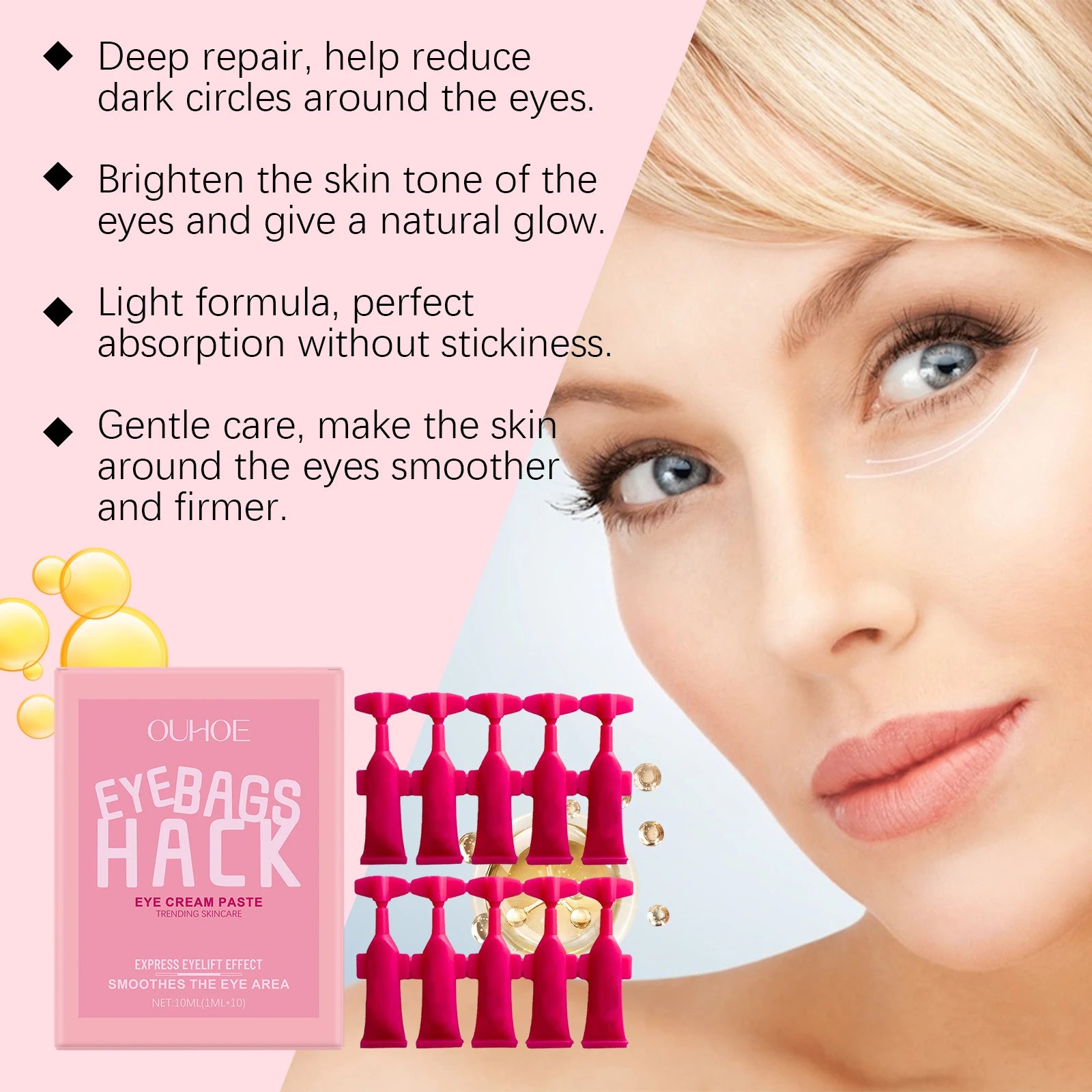 Ouhoe Firming Eye Cream – Anti-Wrinkle & Hydrating 10ml Firming Eye Cream Zpaxo