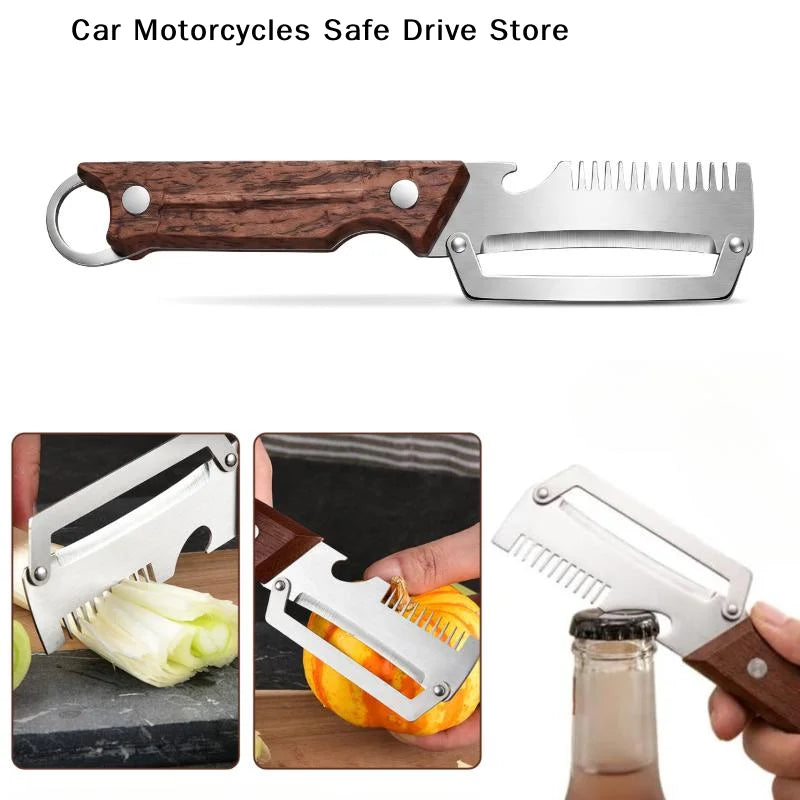 CM3-in-1 Vegetable Fruit Peeler Kitchen Bottle Opener Storage Hanging