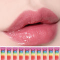4/6/8/10/12pcs Rainbow Pearl Lip Gloss Glitter, Rainbow Jelly Lip Gloss, Sparkling Lips, Moisturizing Lip Skin Zpaxo 10pcs