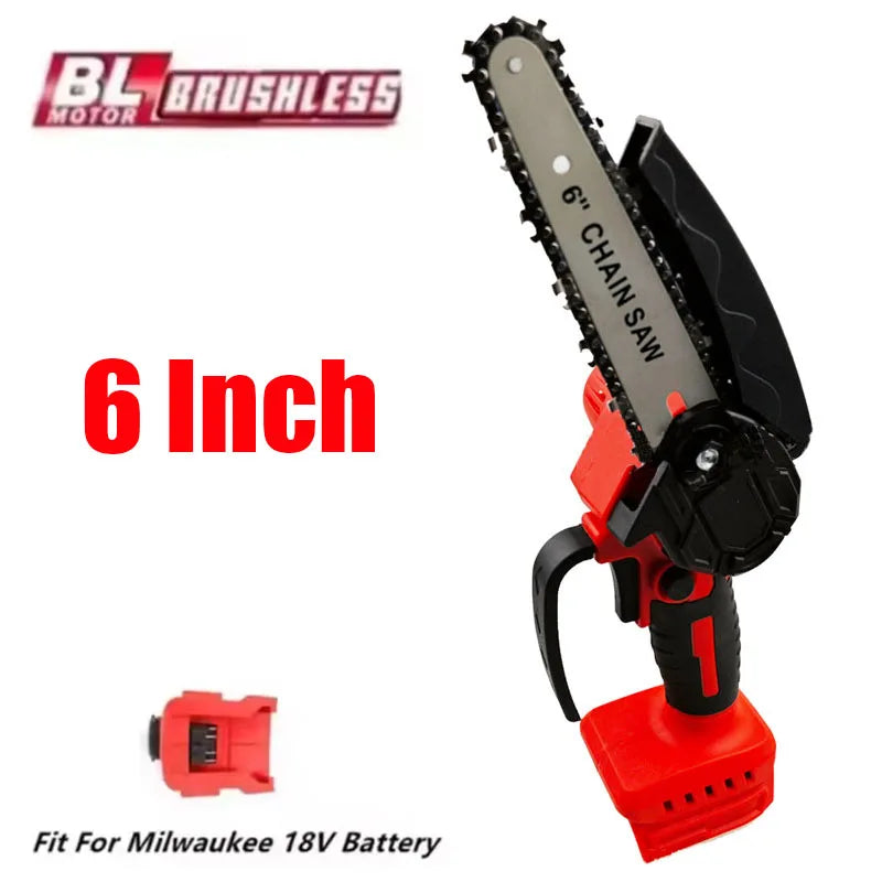 Fit Milwaukee 18V Battery Electric Chainsaw Cordless Chain Saw
