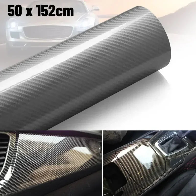DIY Protection Waterproof Decal 6D Car Interior Wrap Sticker Glossy