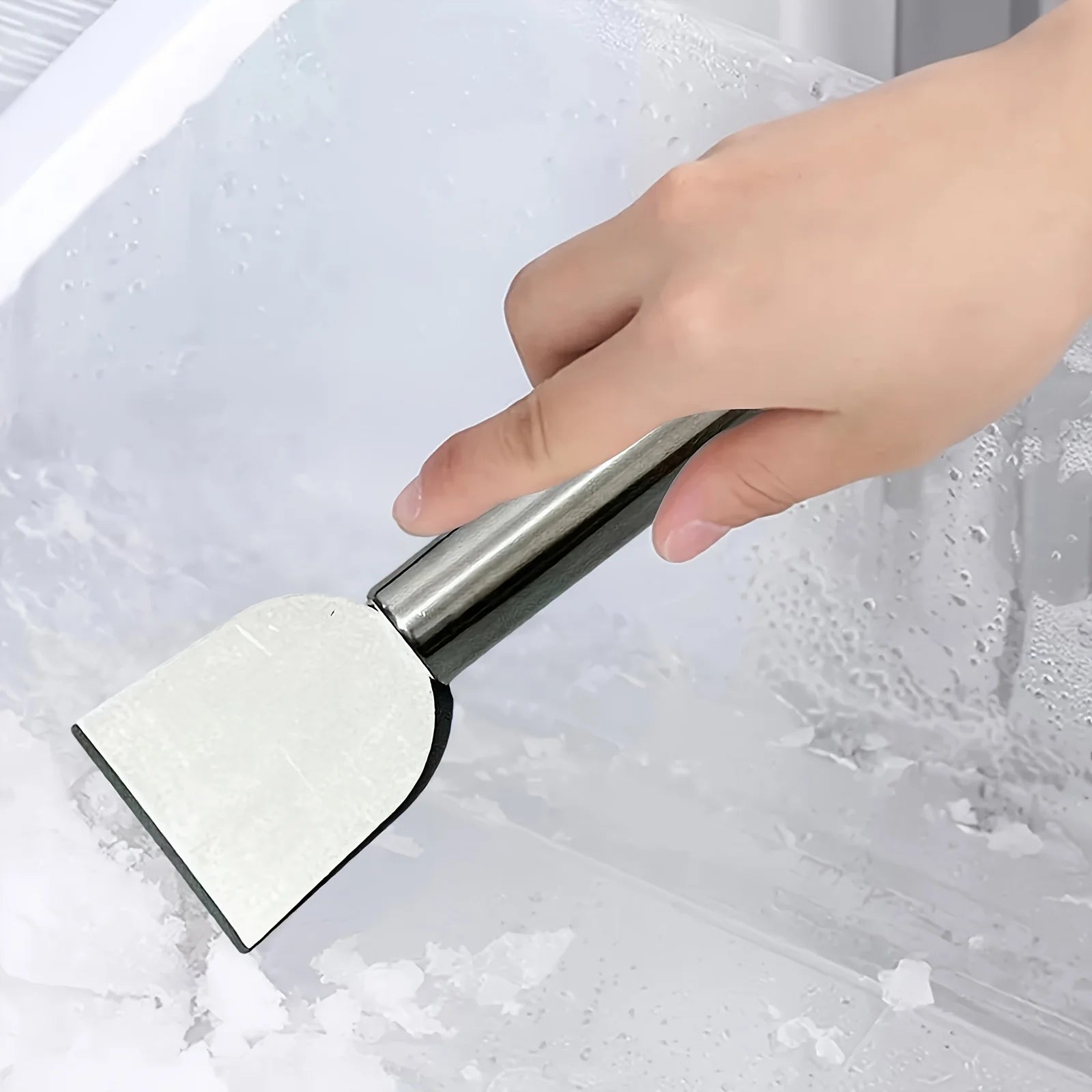 Versatile cleaning scraper Durable metal stainless steel glue remover Snow shovel for kitchen, bathroom and home use Zpaxo