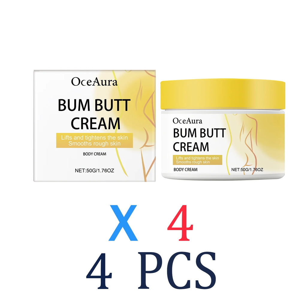 Butt Lift Cream Firming & Hydrating Cream for Buttocks Anti-Cellulite Treatment Tightening Smoothing Cream with Collagen Retinol Zpaxo 4 Pcs