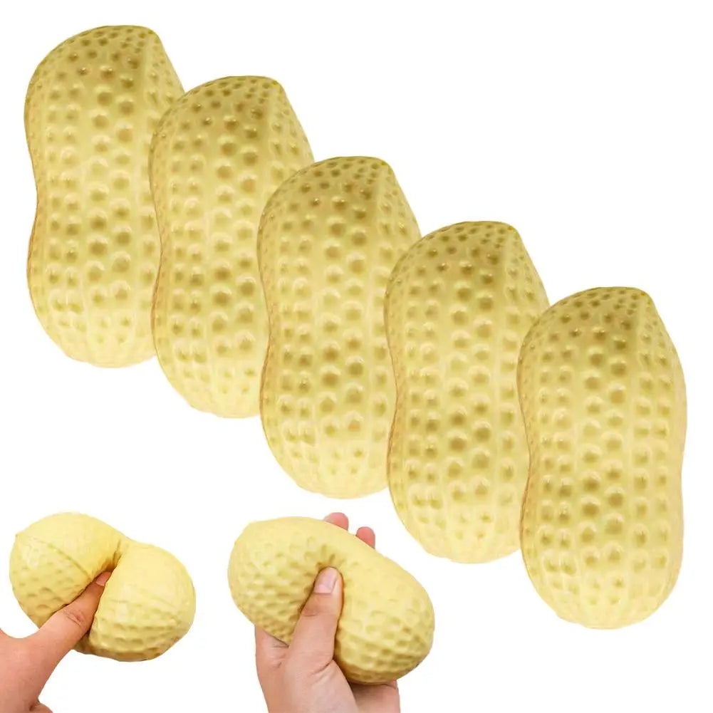 Peanut Stress Relief Squeeze Toy – ADHD & Autism Sensory Fidget Sensory Fidget Toy Zpaxo 3pcs