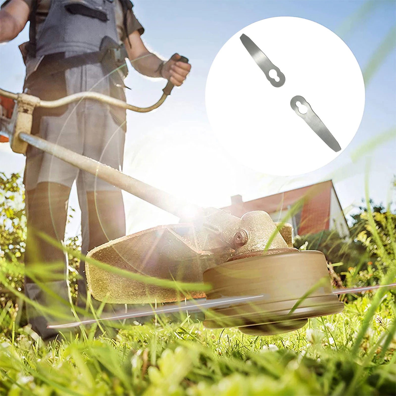 1-5pcs Stainless Steel Lawn Mower Blade Mowing Machine Blades 1.5mm For Grass Trimmer Brush Cutter Lithium Electric Lawn Mower A Zpaxo