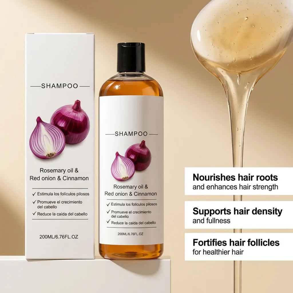 Onion Cassia Shampoo – Strengthen Hair & Repair Damage 200ml Hair Care Shampoo Zpaxo