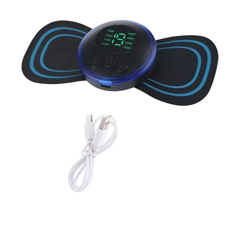 Portable Electric Neck Massager with Remote Control EMS Low Frequency Pulse Massager for Muscle Relaxation Relief The Pain Zpaxo No Remote Control