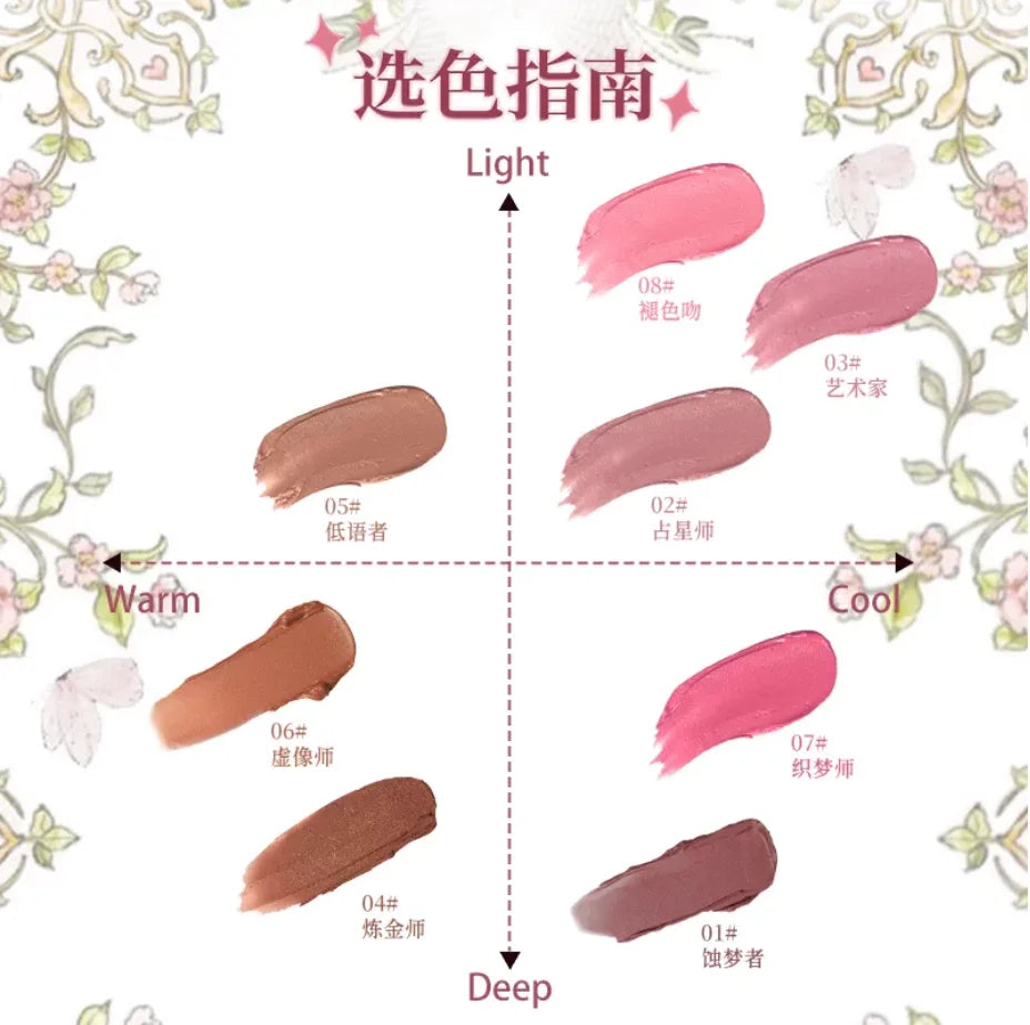 Haggard Emo Monster Series Lip Powder Cream Matte Nude Fog Lipstick Zpaxo