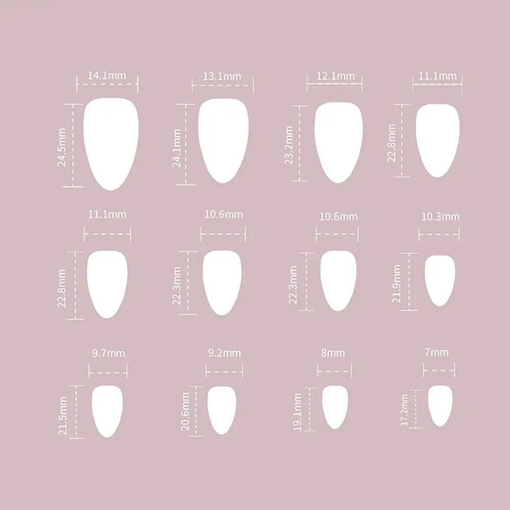 Manicure Long Almond Ballerina False Nails Flowers Glitter French Zpaxo