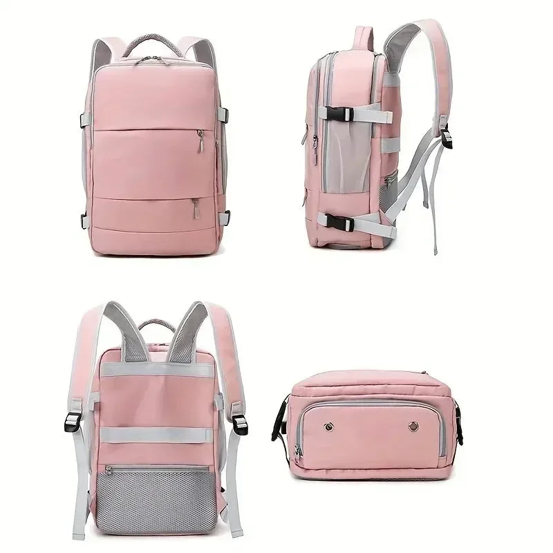 Water-resistant Independent Shoe Compartment Backpack Railing USB