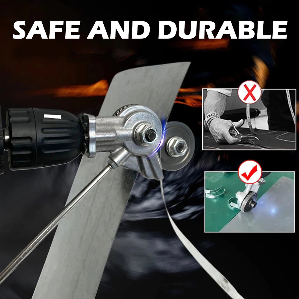 2pcs Electric Drill Cutter Metal Sheet Cutting Tool Cut Plate Punch Shears Drill Attachment for Metal Cutting Accessories 2023 Zpaxo