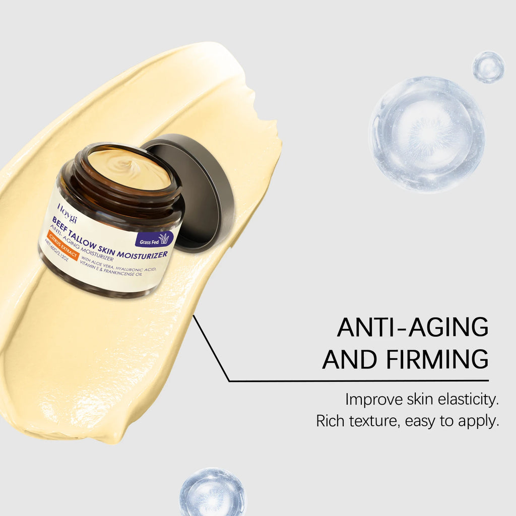 Cow Fat Moisturizing Cream Beef Tallow Honey Moisturizer Cream Brightening Rejuvenation Nourishing Hydratin Deeply Moisturizer Zpaxo