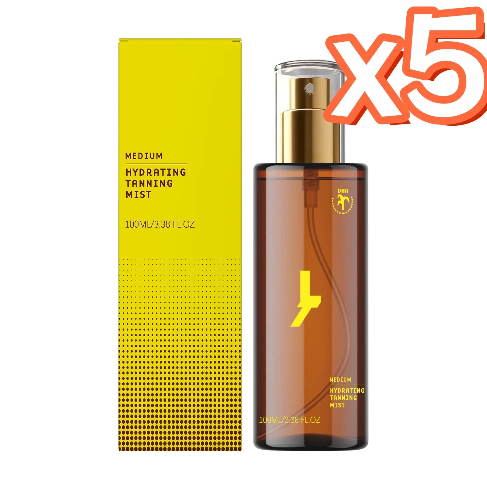 Sunless Self Tanning Essence Spray – Natural Bronze Glow Self Tanning Spray Zpaxo 100ml Boxed x 5PCS