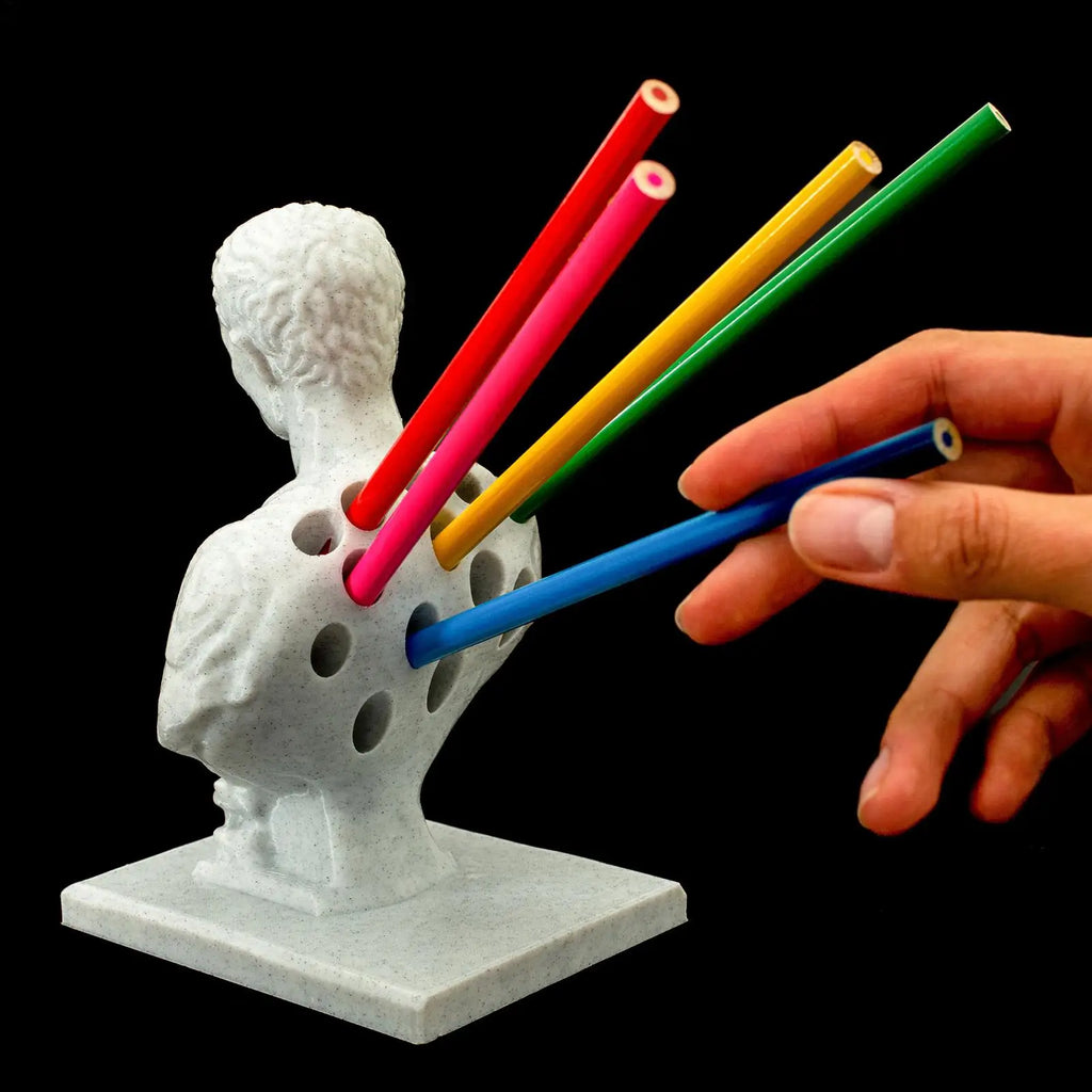 3D printed Julius Caesar statue Office Desk Pen Holder Office Desk Organizer Office Decor pen Rack Gift Stationery teacher gift Zpaxo