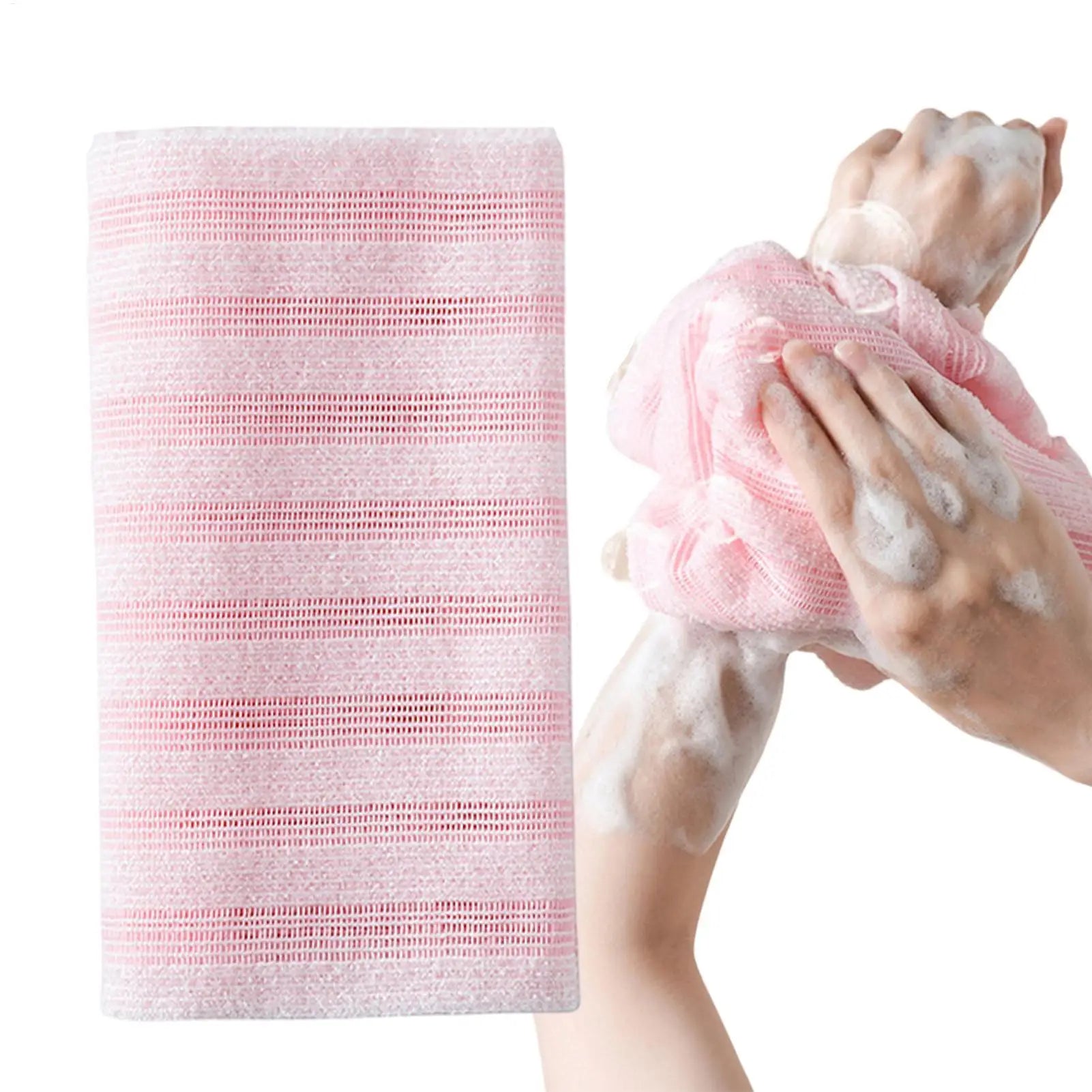Exfoliating Back Scrubber Towel – Body Wash Cloth for Shower Body Exfoliating Scrubber Zpaxo
