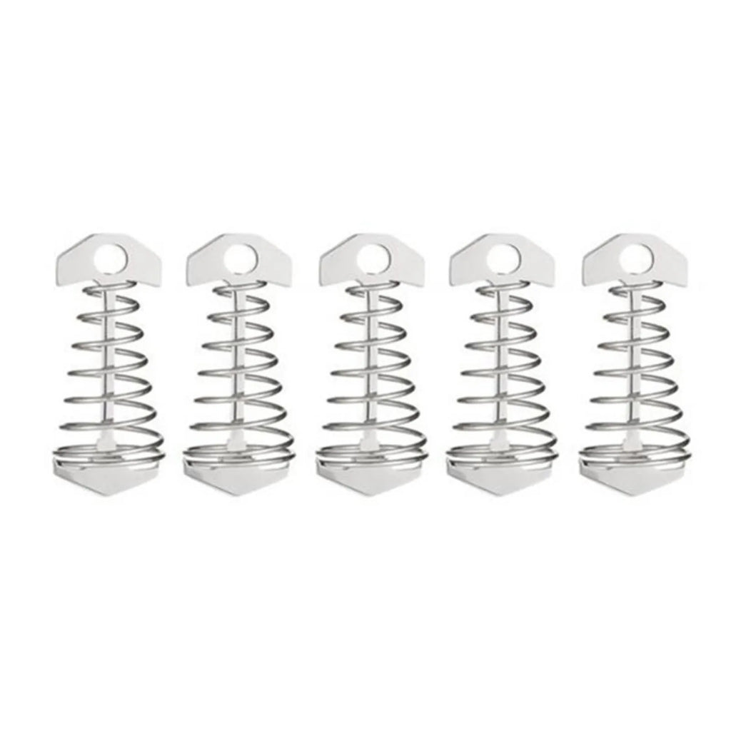 Tent Pegs Rope Buckle Adjustable Plank Floor Spring Fishbone Anchor