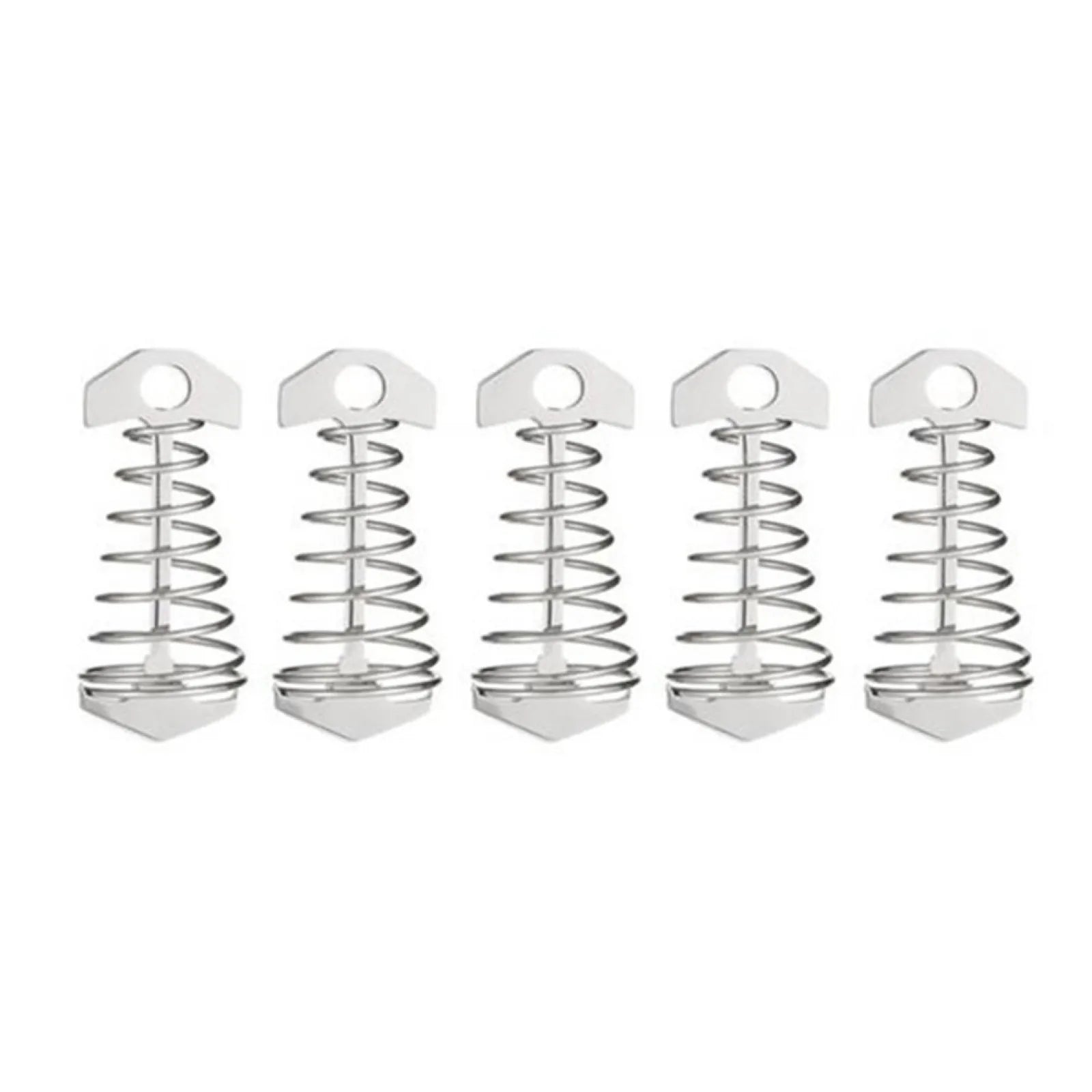 Tent Pegs Rope Buckle Adjustable Plank Floor Spring Fishbone Anchor