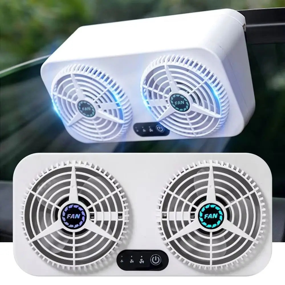 USB Powered Car Cooling Fan 5W Power Energy Saving Exhaust Front Rear Zpaxo