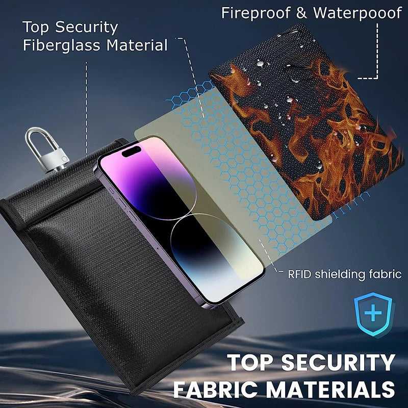 RFID Faraday Bag – Car Key Fob Signal Blocker Pouch