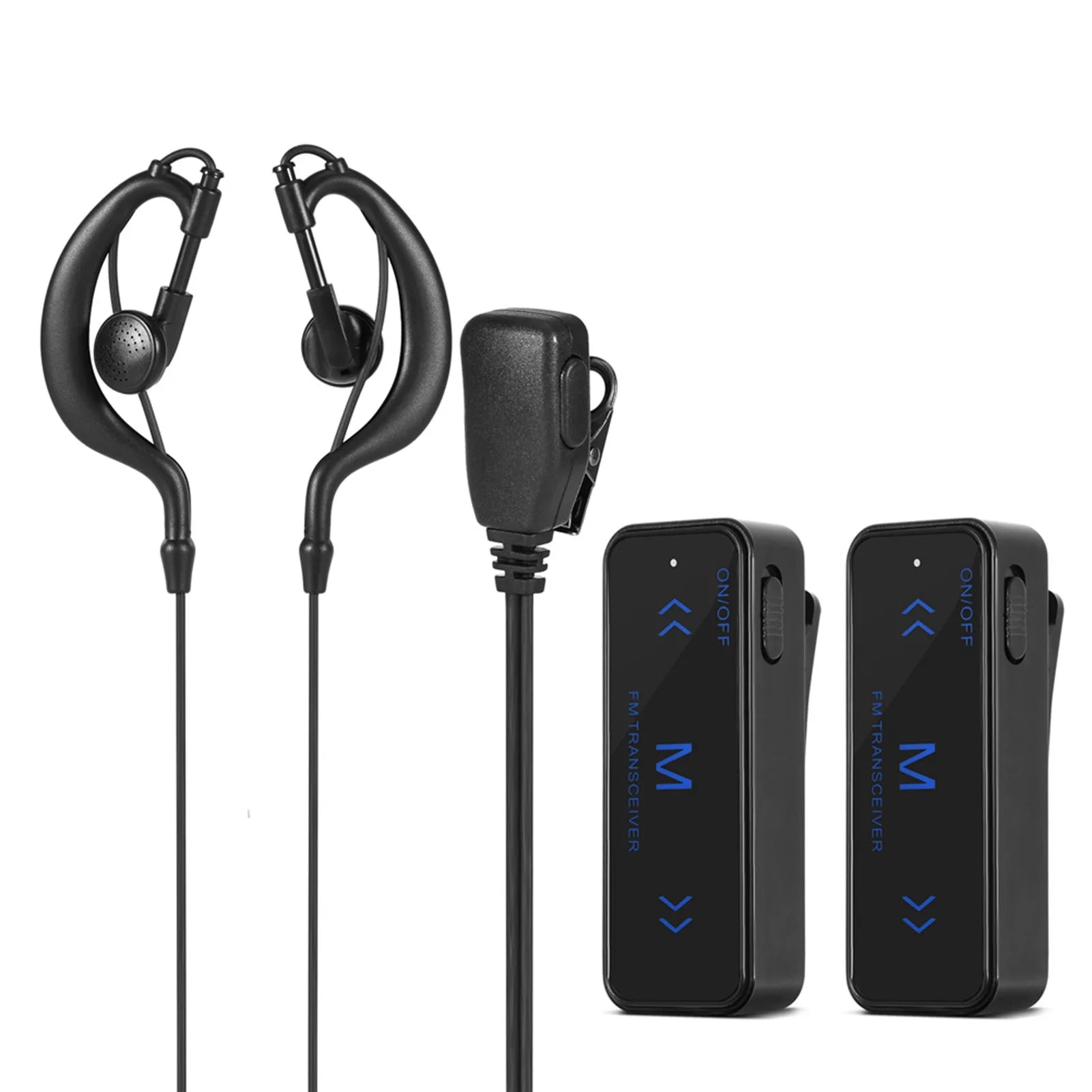 400-470MHz Mini Walkie Talkie 2-Way Radio Transceiver Earpiece