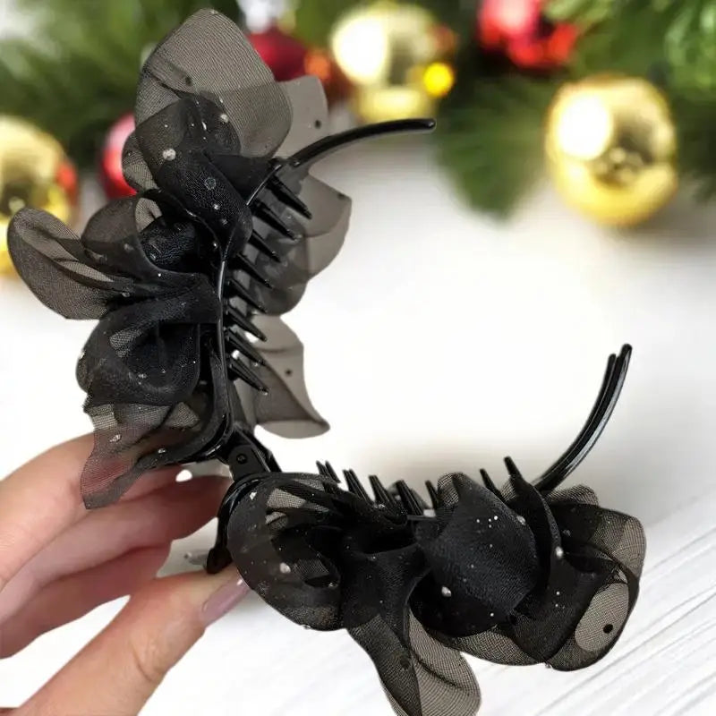 Trendy Wheat Spike Butterfly Knot Hair Clasp Ladies Back Head Chignon Zpaxo