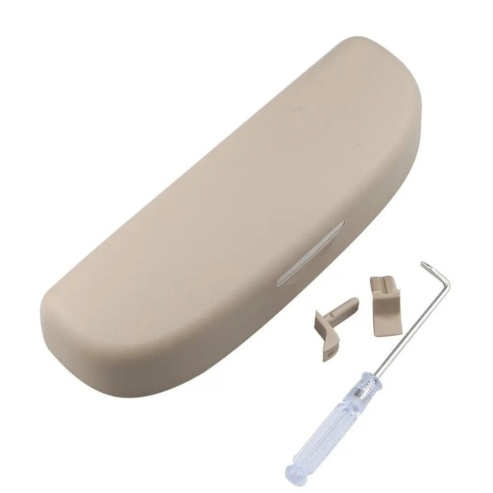 Universal Plastic Car Glasses Case Practical Gray Sunglasses Holder Zpaxo