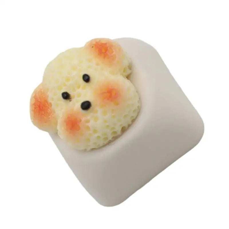 652F Dog Resin Keycap Unique Durability for Mechanical Keyboard Keycaps Zpaxo