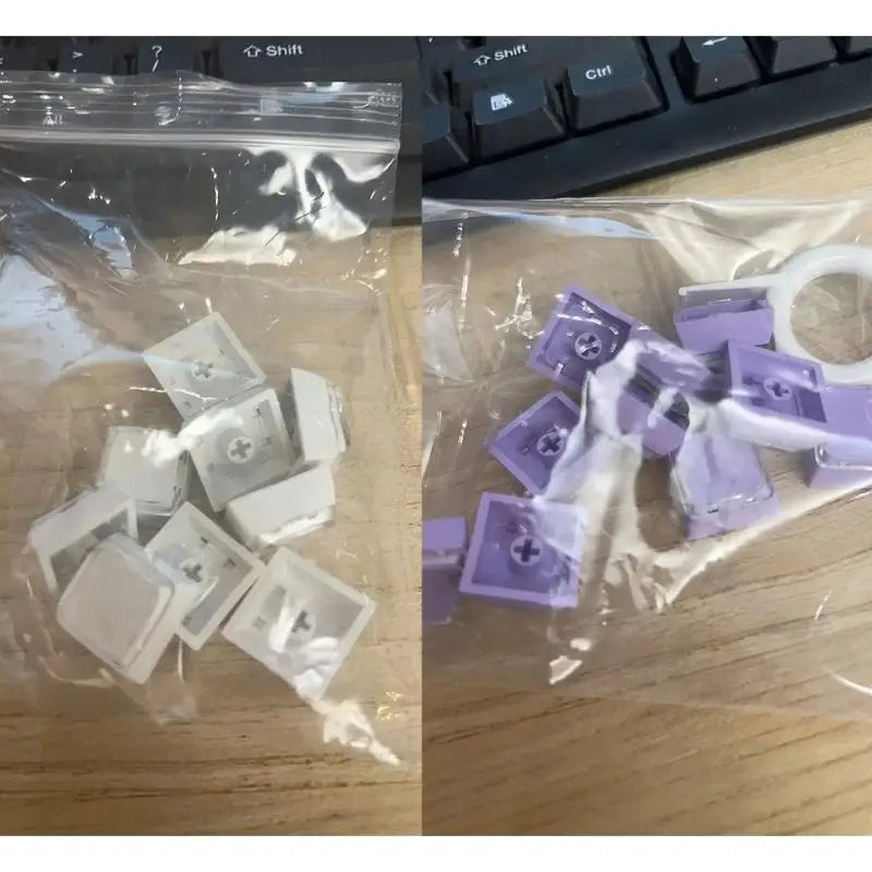 652F Cheey Profile PBT+PC Keycaps 1U Keycap Mechanical Keyboards Zpaxo