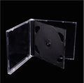 10P100g Black Bottom CD Box Double Disc Empty Transparent Zpaxo light green