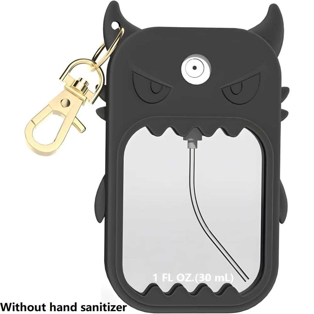 Silicone Case Touchland Hand Sanitizer Spray Holder Keychain Zpaxo black