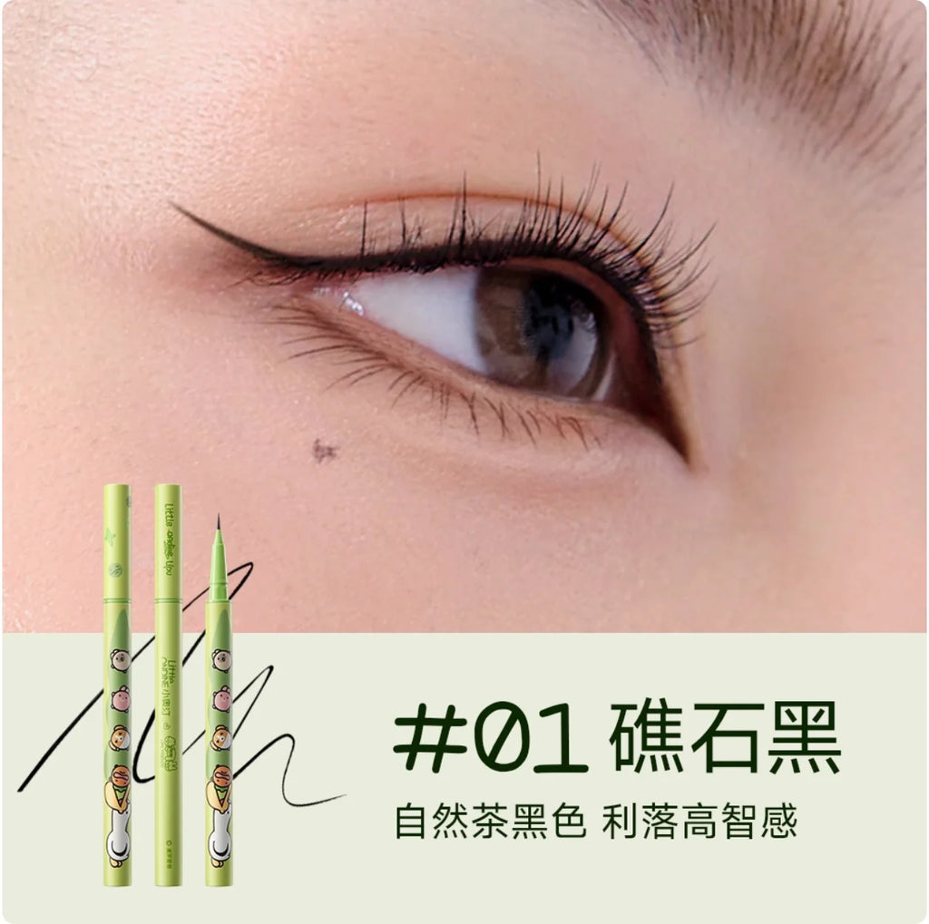 Little Ondine eyeliner Pencil lower eyelash Eyeliner Precise Outline Liquid eyeliner Xiaoaoting Makeup Cosmetics Zpaxo 01 Black
