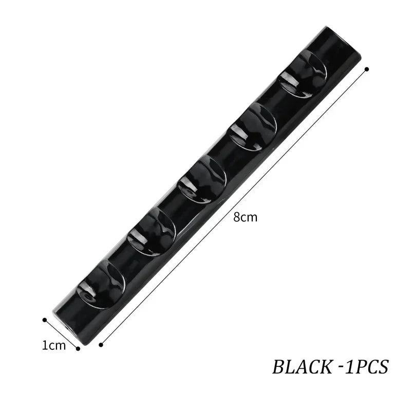 Nail Art Brush Holder Stand 5 Grids Nail Painting Pen Holder Manicure Penholder Stand Shelf Acrylic Display Manicure Tools Zpaxo Black