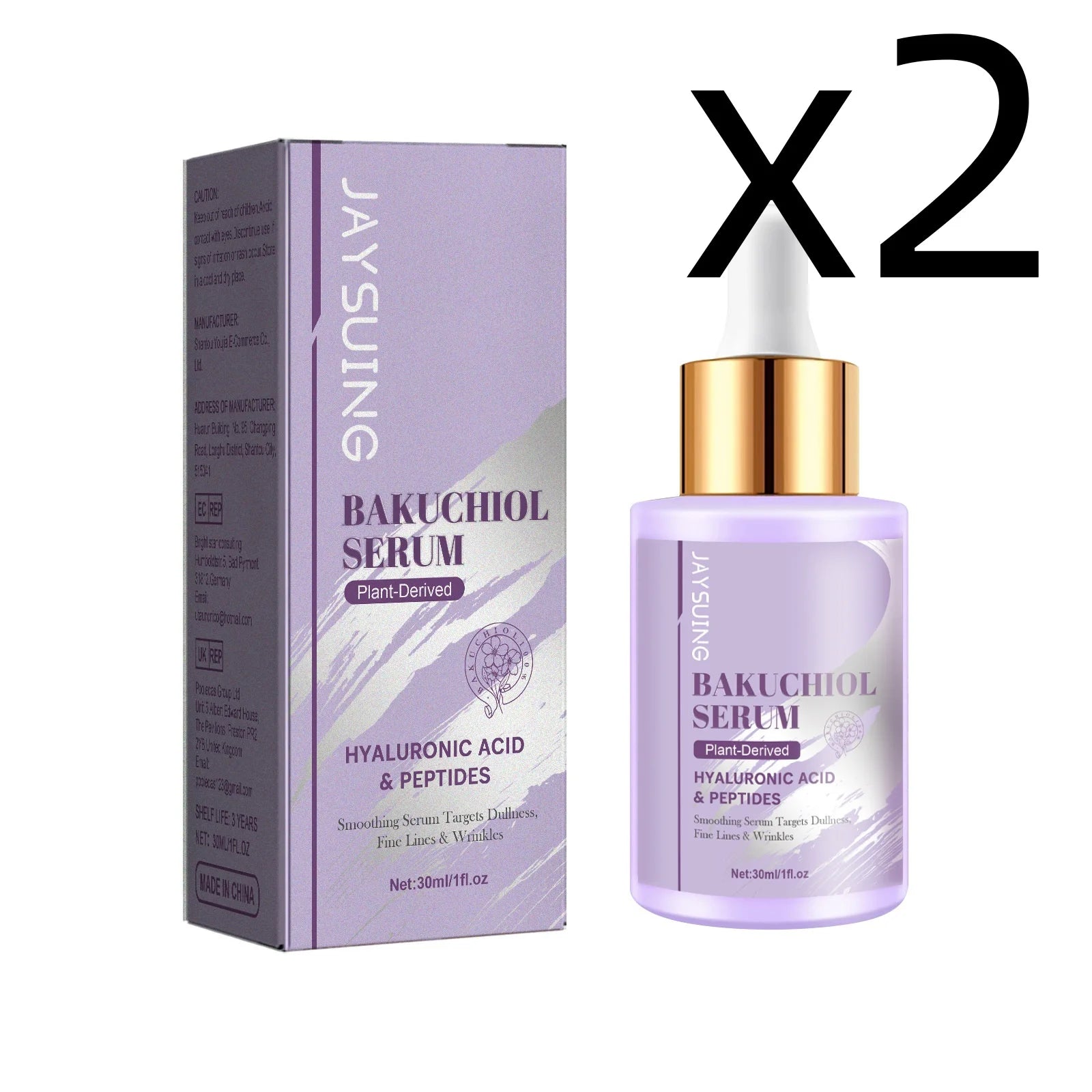 Jaysuing Hyaluronic Acid Firming Serum – Shrink Pores 30ml Facial Serum Zpaxo 2x30ml