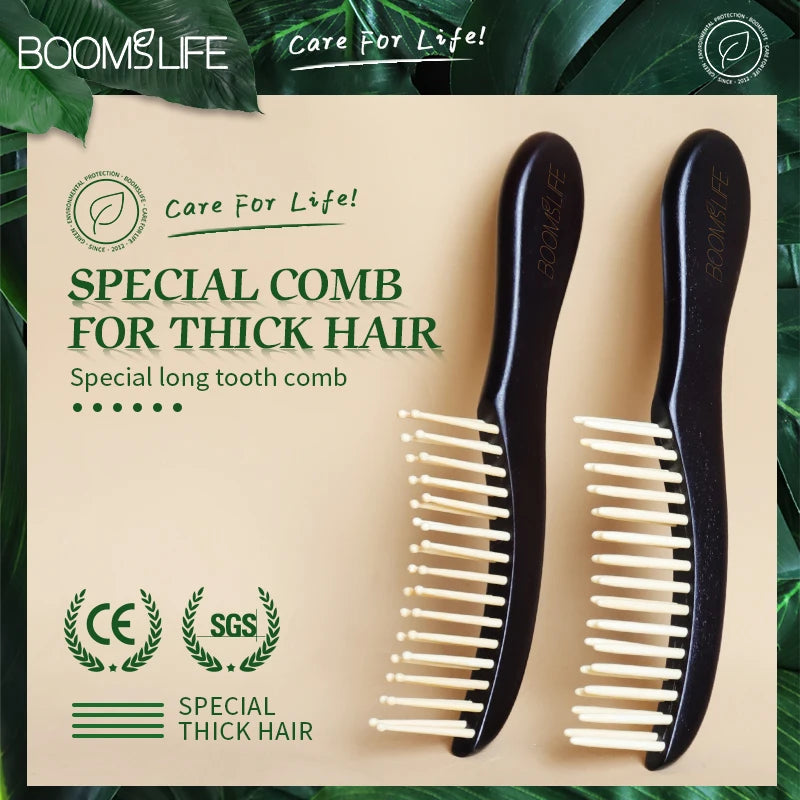 Wide Tooth Hair Combs Anti-Static Wood Comb for Styling Detangling Hair Brush for Women Head Acupuncture Point Massage Brush Zpaxo