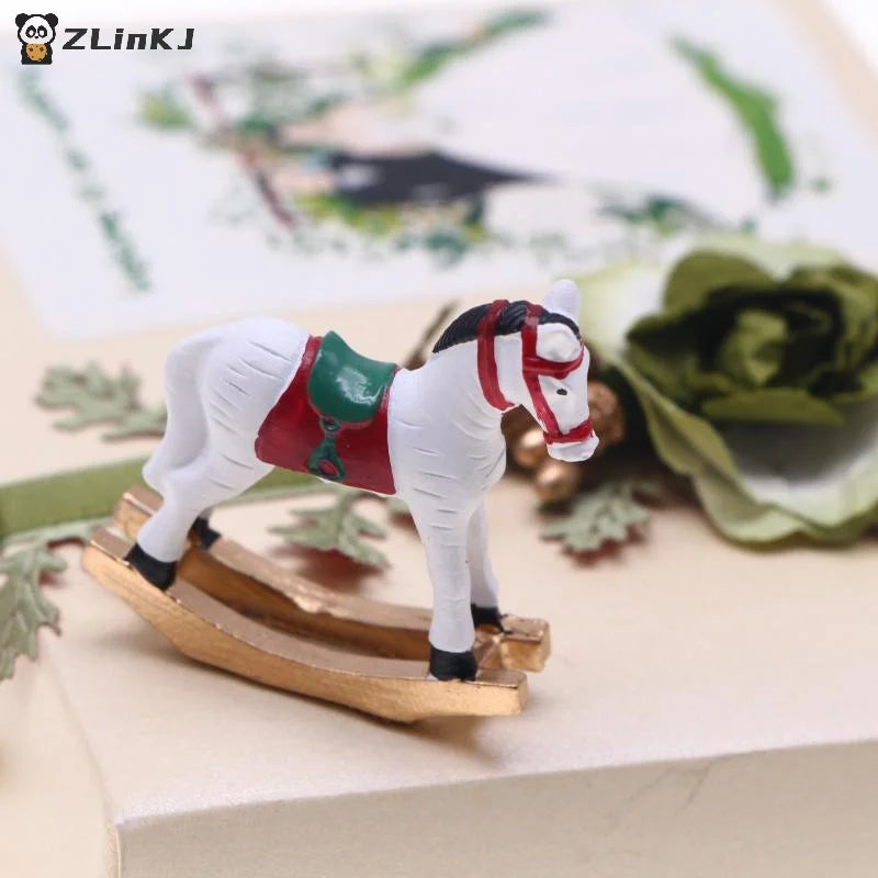 ▶1PCS 1/12 Dollhouse Miniature Trojans Model Toy Doll House Mini Christmas Decoration DIY Accessories Bedroom Scene Prop Zpaxo