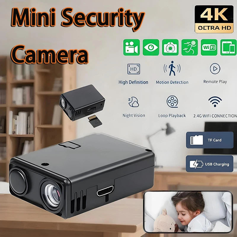 4K Security Camera Wifi Wireless Monitor Remote Motion Detecting